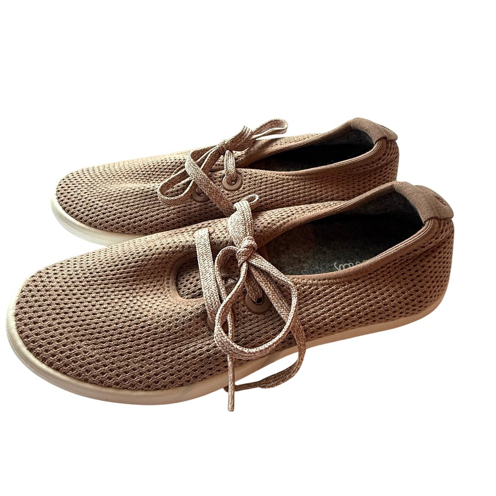 Allbirds Tree Skippers Women's 7 Kauri Coffee Brown Knit Lace Up Casual Shoes - Picture 2 of 9